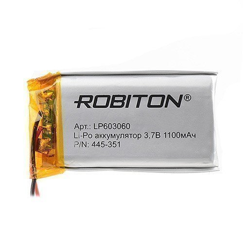 Аккумуляторная батарея ROBITON LP603060 3.7В 1100мАч PK1