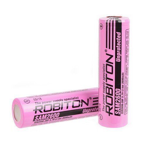 Аккумулятор незащищенный ROBITON SAM2600 (Samsung ICR2600mAh) PK1