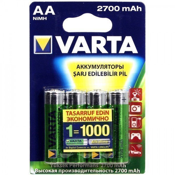 Аккумуляторы VARTA 5706 AA 2700мАч BL4