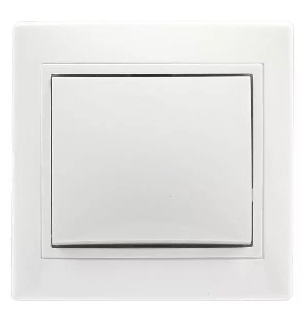 Выключатель "Венера" Smart Buy 1-клавишный SBE-01w-10-SW1-0-c, белый, керамика