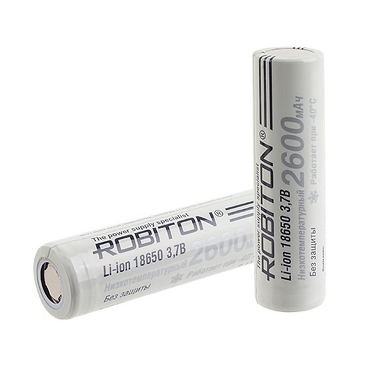 Аккумулятор Li-ion незащищенный 18650 ROBITON LI186NP2600LT 35А, 2600 мАч