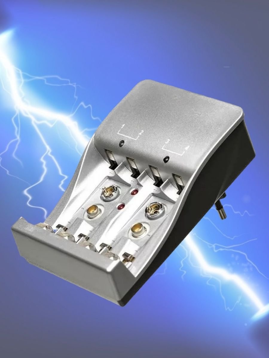 Зарядное устройство для аккумуляторов АА,ААА, крона, С, 4 канала S500/plus PowerNest