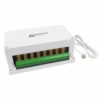 Блок реле упраления на 10 реле  проводной Ectocontrol RS485 (Modbus)