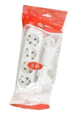 Бытовой удлинитель с заземлением MAKEL MGP 153 16А