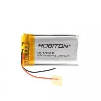 Аккумуляторная батарея ROBITON LP602945 3.7В 800мАч PK1