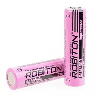 Аккумулятор незащищенный ROBITON SAM2600 high top (Samsung ICR2600mAh) PK1