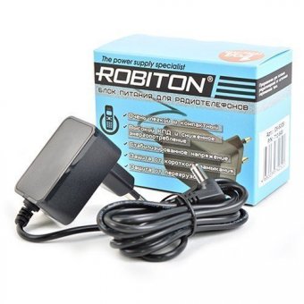 Адаптер ROBITON ID6-500S угловой 5,5x2,1/15 (-)