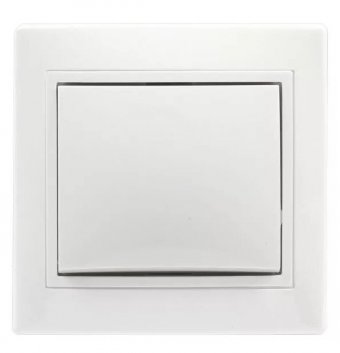 Выключатель "Венера" Smart Buy 1-клавишный SBE-01w-10-SW1-0-c, белый, керамика