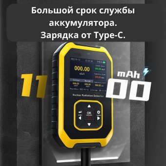 Счетчик Гейгера, дозиметр ядерного излучения Beta, Gamma ANYSMART