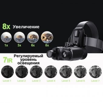 Тактический бинокль ночного видения с инфракрасным светодиодом до 300 м, ANYSMART 6х