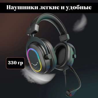 Наушники игровые проводные с микрофоном ANYSMART A2