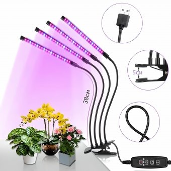 Фитосветильник LED для растений фитолампа ANYSMART DC-16 настольный