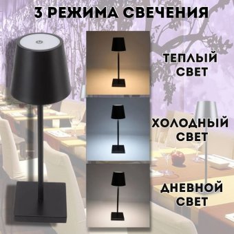 Лампа настольная светодиодная ANYSMART черная