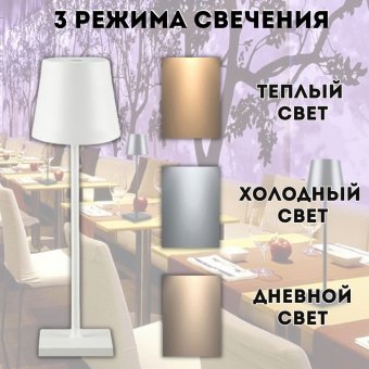 Лампа настольная светодиодная ANYSMART белая