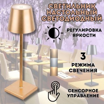 Лампа настольная светодиодная ANYSMART цвет золотой