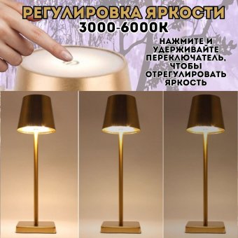 Лампа настольная светодиодная ANYSMART цвет золотой