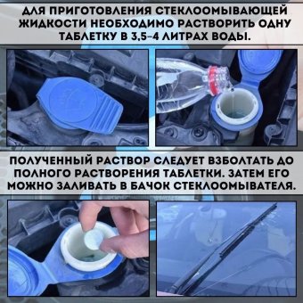 Жидкость стеклоомывателя Luxury Gift 30 штук, зимняя, концентрат