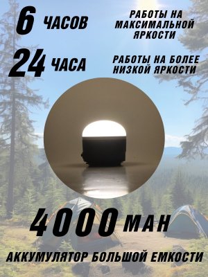 Мощный фонарь для кемпинга PowerNest аккумуляторный 5 Вт