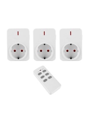 Розетка с дистанционным управлением, ДУ пульт + 3 розетки PowerNest