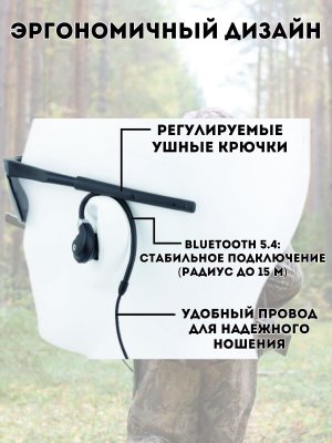 Тактические беспроводные противошумные наушники для стрельбы с защитой слуха "Aware" EARMOR M200T Bluetooth