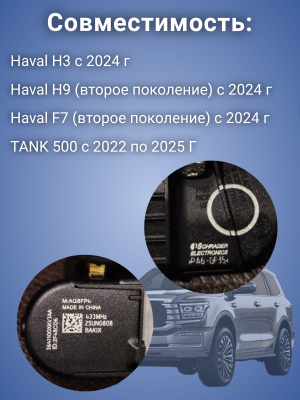 Датчик давления шины 3641100XKV3AA TANK 500, Haval H3, H9 F7 (второе поколение)