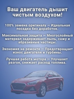 Фильтр воздушный ХЕНДАЙ Соната 7, КИА Оптима 4 28113C1100 28113C1100AS, HYUNDAI Sonata KIA Optima 2 штуки