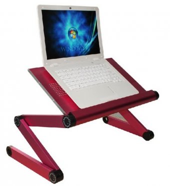 Столик складной для ноутбука LapTop Table T6 розовый
