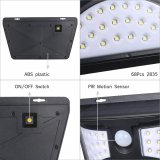 Солнечный светодиодный настенный светильник 68 LED MFYH93