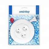 Удлинитель круглый 3 гнезда Smart Buy SBE-10-3-03-W