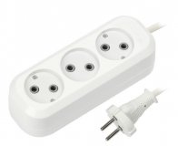 Удлинитель Smart Buy 3 гнезда SBE-10-3-02-N без заземления, ПВС 2х1,0