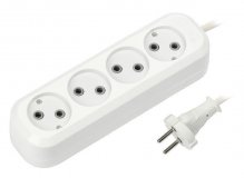 Удлинитель Smart Buy 4 гнезда SBE-10-4-02-N без заземления, ПВС 2х1,0