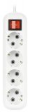 Удлинитель Smart Buy 4 гнезда SBE-16-4-03-ZS, ПВС 3*1,0