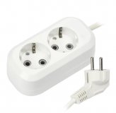 Удлинитель Smart Buy 2 гнезда SBE-16-2-05-Z, ПВС 3*1,0