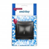 Выключатель "Венера" Smart Buy 1-клавишный SBE-01b-10-SW1-0-c, черный