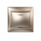 Выключатель "Венера" Smart Buy 1-клавишный с индикатором SBE-01c-10-SW1-1-c, шампань