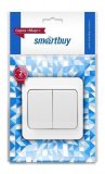 Выключатель 2-клавишный Smart Buy "Марс" SBE-02w-10-SW2-0